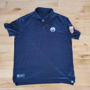 Edmonton Oilers men's size XL (I believe) short sleeve polo shirt